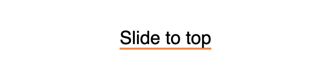 Example of slide to top underline effect