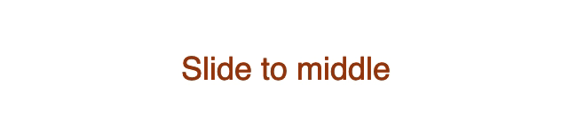 Example of slide to middle underline effect