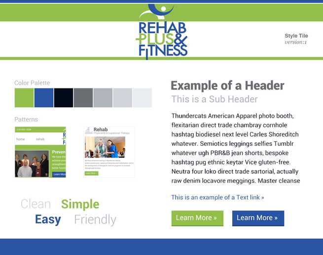 Style Tile of Rehab Plus & Fitness